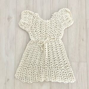 Handmade Crochet Knit Mini Dress | Best Fits a Size XS-S